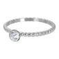 Preview: Füllring Ball With Crystal Stone 2mm